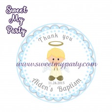 Boy Baptism stickers,Boy Christening thank you tags,(8) Boy Baptism stickers,Boy Christening thank you tags,(8)